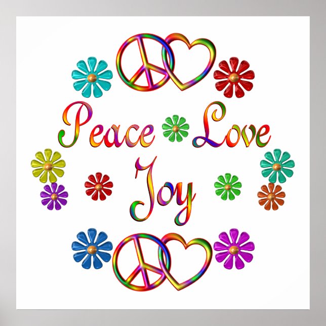 Peace Love Joy Poster (Vorne)