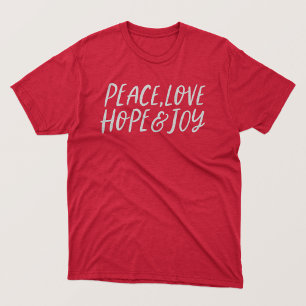 Peace love joy simple vacances T-shirt