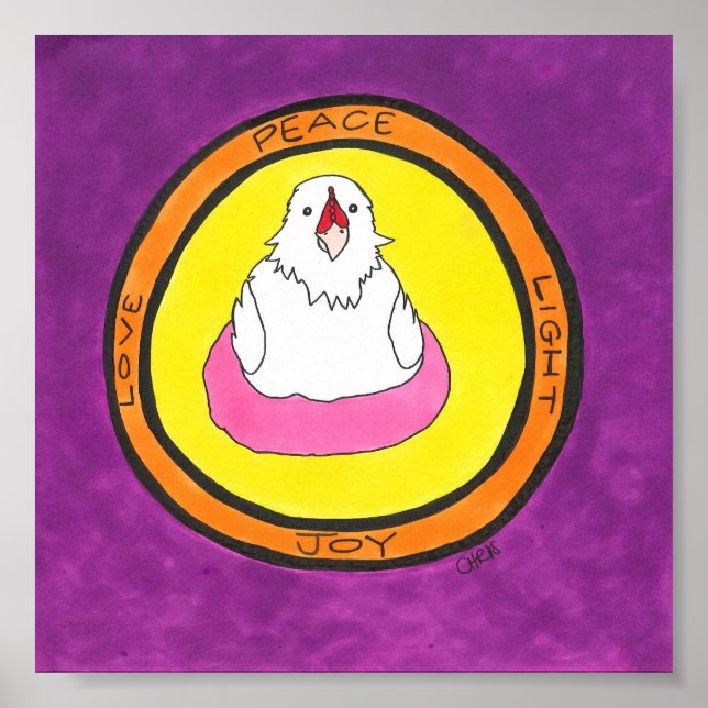 Peace. Love. Light. Joy. Lola. Poster (Vorne)