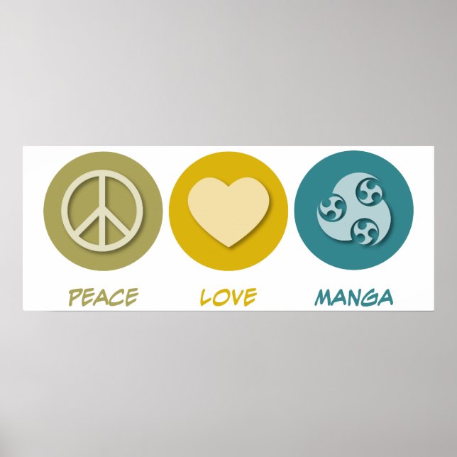 Peace Love Manga Poster (Vorne)