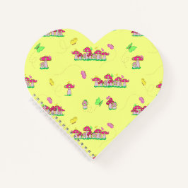 Peace Love Mushrooms Notizbuch