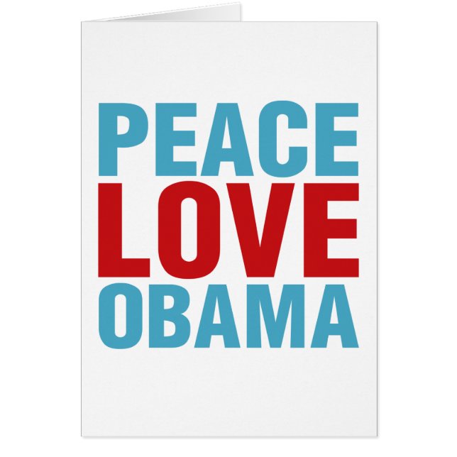 Peace Love Obama (Devant)