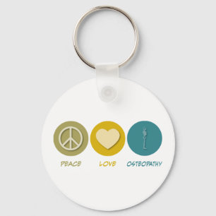 Peace Love Osteopathy Schlüsselanhänger