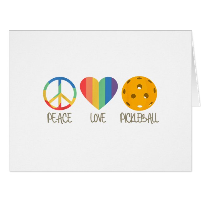 Peace Love Pickleball (Devant horizontal)