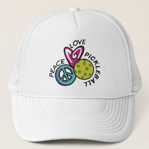 Peace Love Pickleball Truckerkappe
