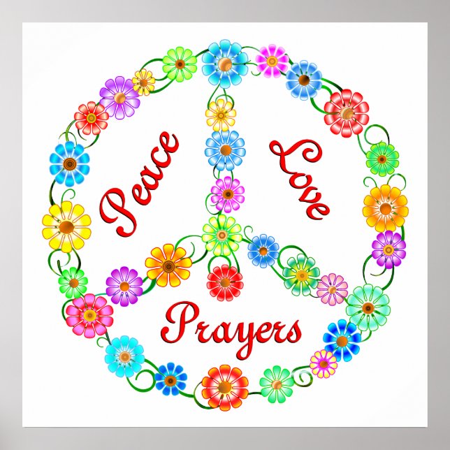 Peace Love Prayers Poster (Vorne)
