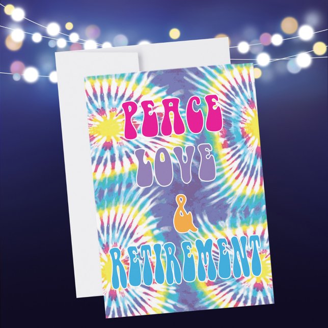 Peace Love & Retirement Party Invitation (Créateur téléchargé)