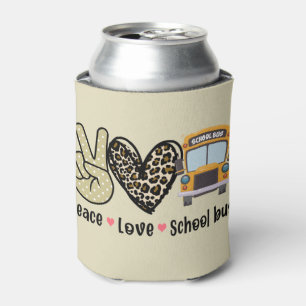 Peace, Love, School Bus Dosenkühler
