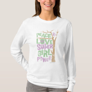 Peace Love & Supergirl Power T-Shirt