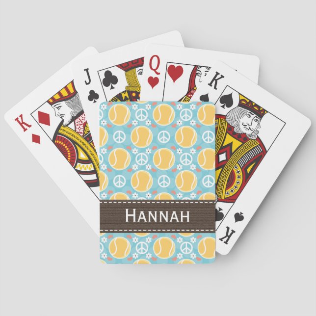 Peace Love Tennis Bicycle® Playing Cards Spielkarten (Rückseite)