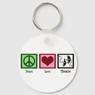Peace Love Theatre Schlüsselanhänger