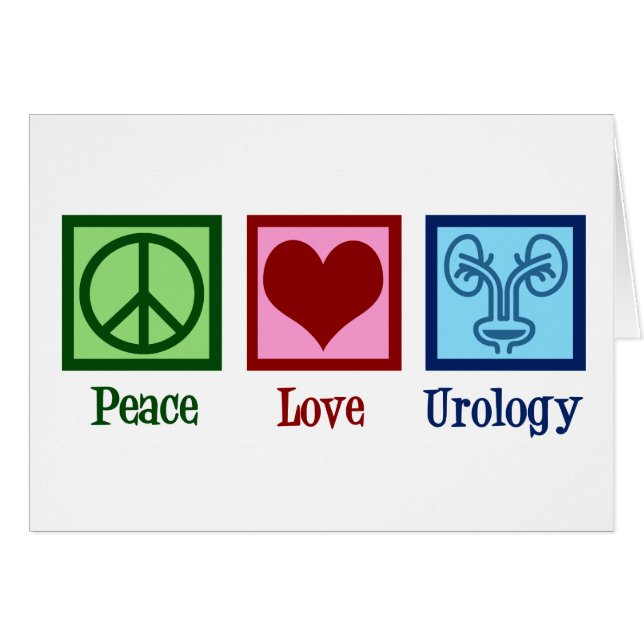 Peace Love Urology Office Carte de vacances (Devant horizontal)
