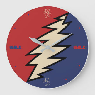 Peace lovign acrylic wall clock große wanduhr