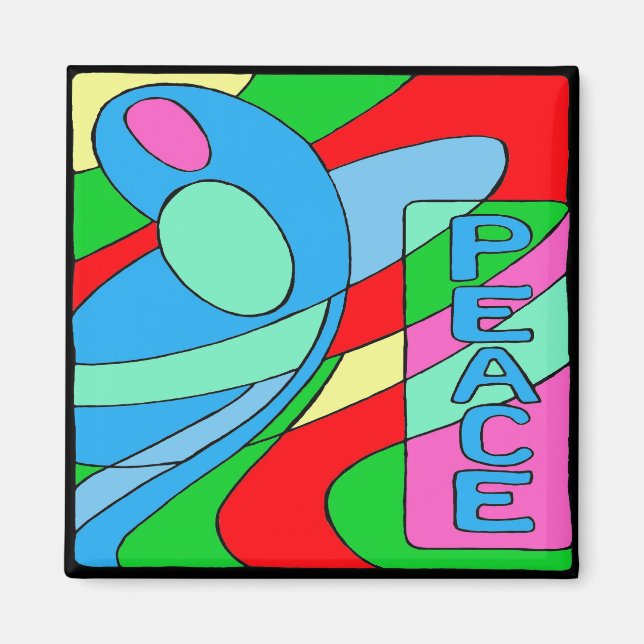 Peace Madonna Magnet (Vorne)