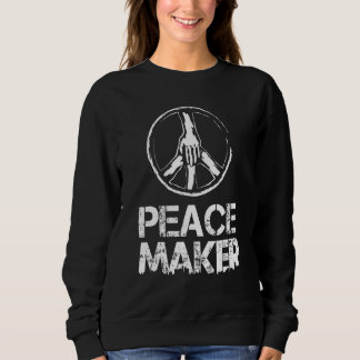 Peace Maker 60er 70er Jahre - Zeichen des Friedens Sweatshirt