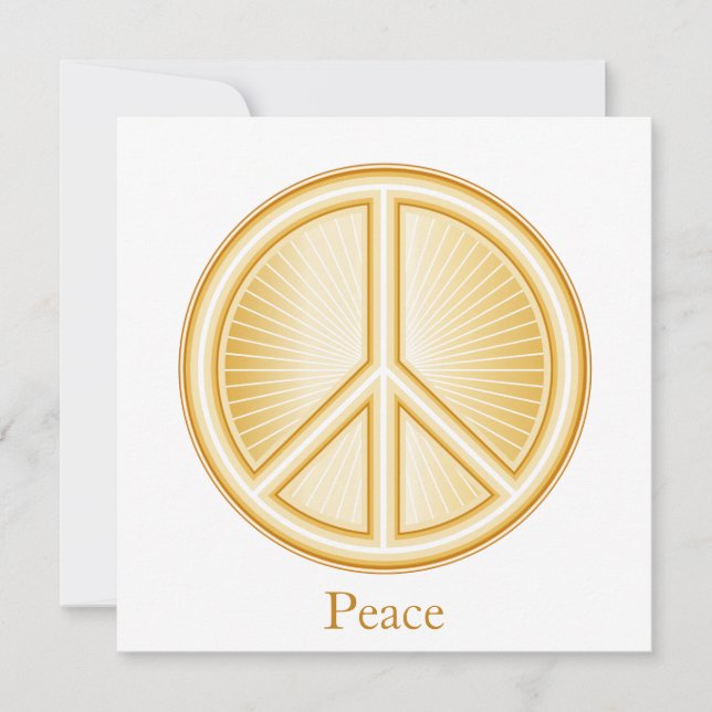 Peace Mandala Invitation/Faire-part Carte Plat (Devant)