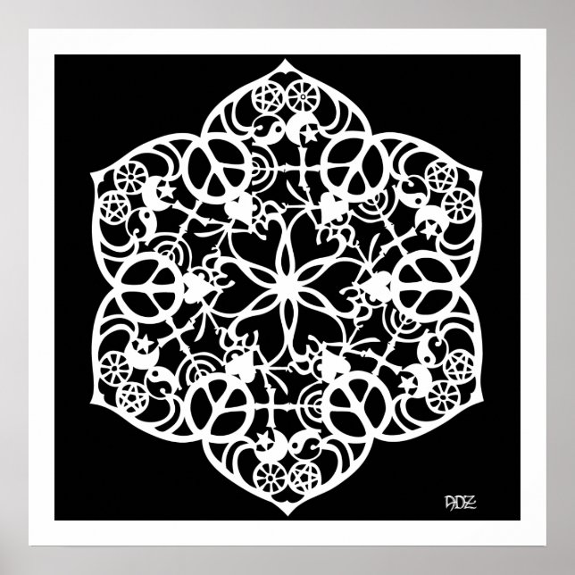 Peace Mandala Poster (Vorne)
