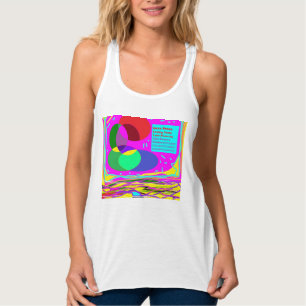 Peace message Regenbogenfarben Tank Top