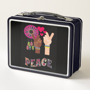 Peace Metal Lunch Box