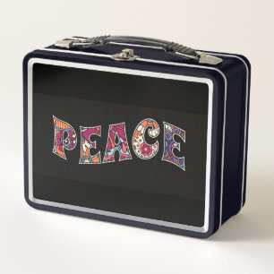 Peace Metal Lunch Box