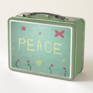Peace Metal Lunchbox