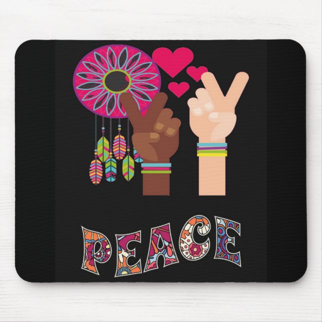 Peace Mouse Pad Mousepad (Vorne)