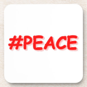 "#PEACE" Niedliches Design Jetzt kaufen Getränkeuntersetzer