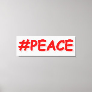"#PEACE" Niedliches Design Jetzt kaufen Leinwanddruck