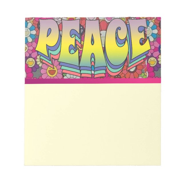 Peace Notepad Notizblock (Vorderseite)