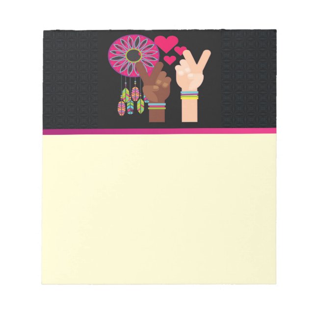 Peace Notepad Notizblock (Vorderseite)