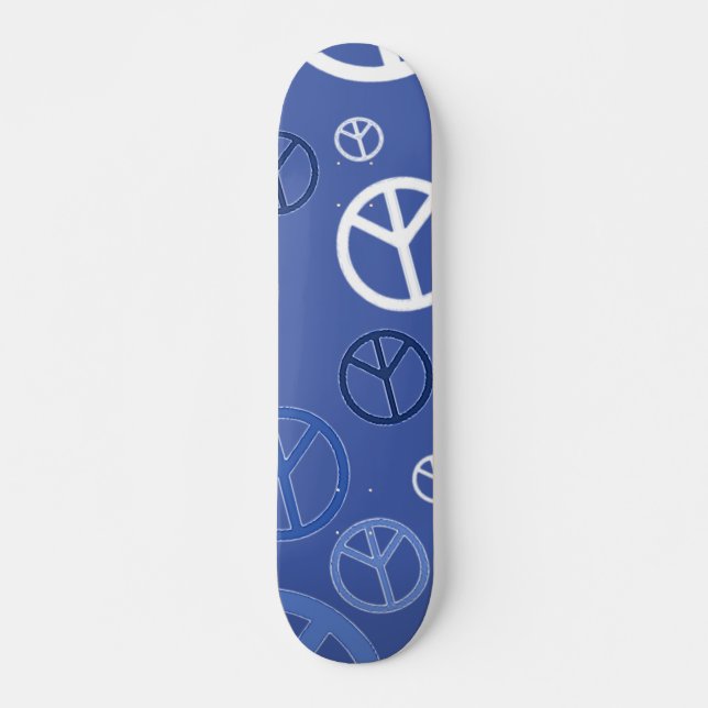 Peace of blue skateboard (Vorne)