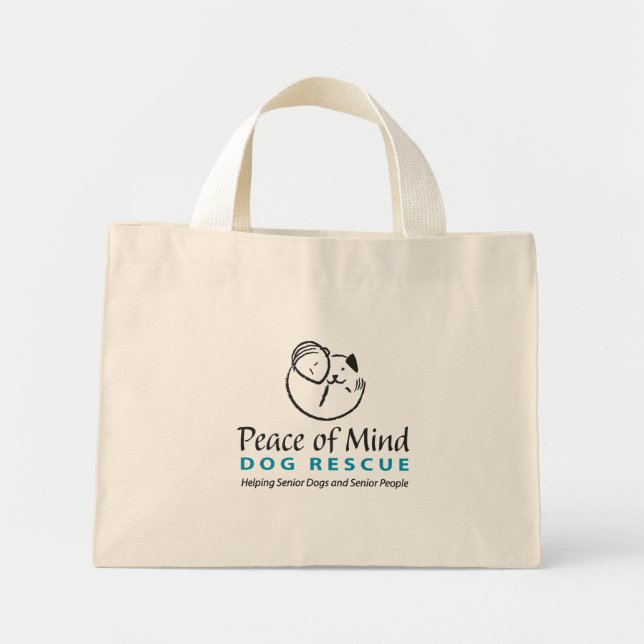 Peace of Mind Logo Bag Mini Stoffbeutel (Vorne)
