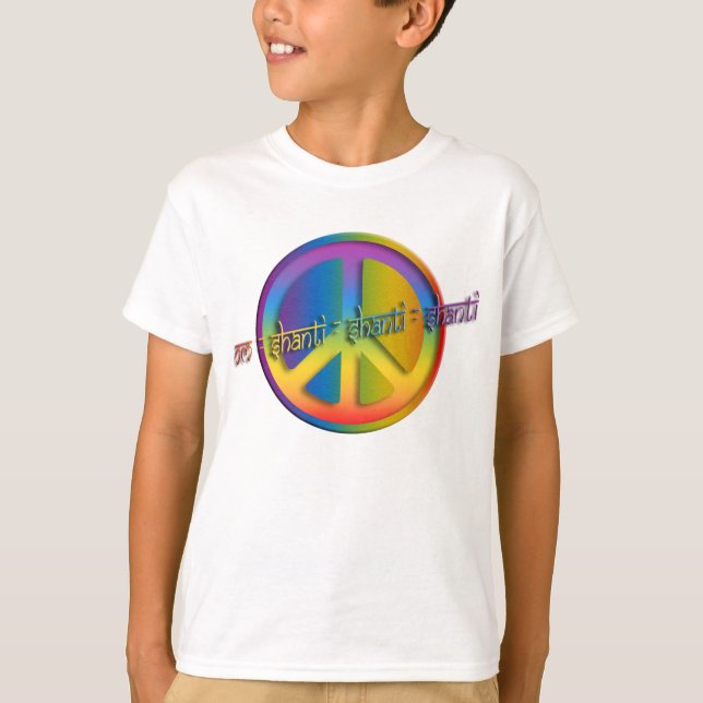 Peace Om Shanti T-Shirt (Vorderseite)