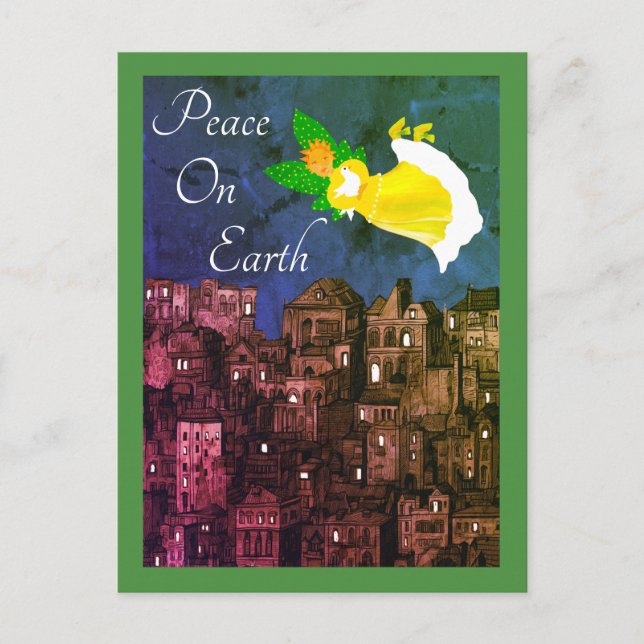 Peace on Earth Angel avec carte plat Dove (Devant)