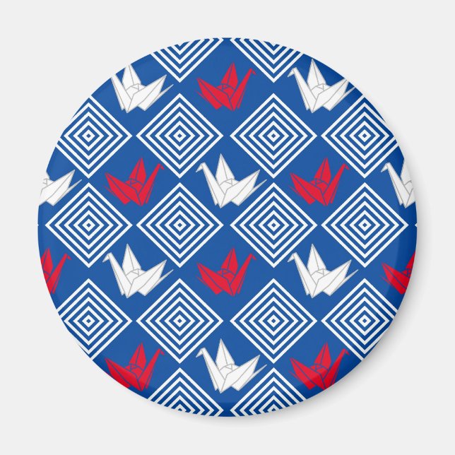 Peace Orizuru Pattern Magnet (Vorne)