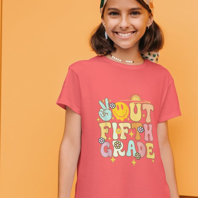 Peace Out 5. Klasse 2023 T-Shirt (Peace Out Fifth 5th Grade Class of 2023 T-Shirt
)