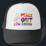 Peace Out 6. Gefärbte Krawatte Letzten Tag 6. Klas Truckerkappe<br><div class="desc">Peace Out 6. Gefärbte Krawatte Letzten Tag 6. Klasse</div>
