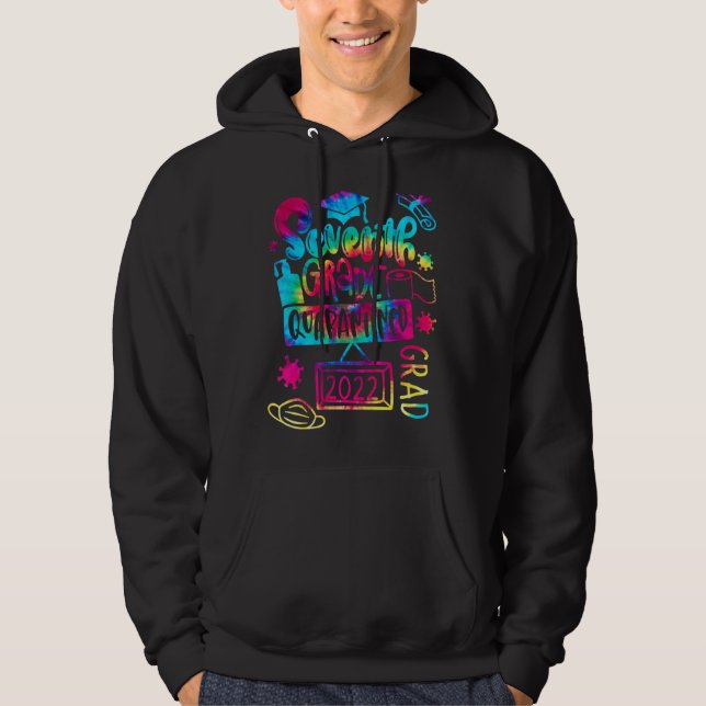 Peace Out 7th Grad Quarantined Grad 2022 Graduati Hoodie (Vorderseite)
