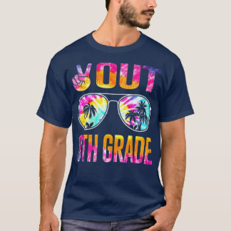 Peace Out 8. Grade Gefärbte Krawatte Abschluss am  T-Shirt