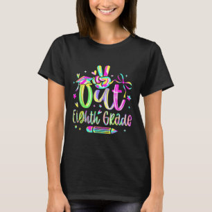 Peace Out Achte Grade Abschluss CL of 2025 Teach T-Shirt