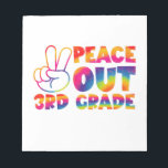 Peace Out Dritte Gefärbte Krawatte Letzten Tag 3.  Notizblock<br><div class="desc">Peace Out Dritte Gefärbte Krawatte Letzten Tag 3. Klasse</div>