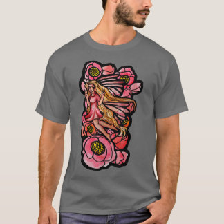 Peace Out Fairy Friedlich Fairy Garden Poppy T-Shirt