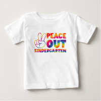 "Peace out Kindergarten" Gefärbte Krawatte letzten