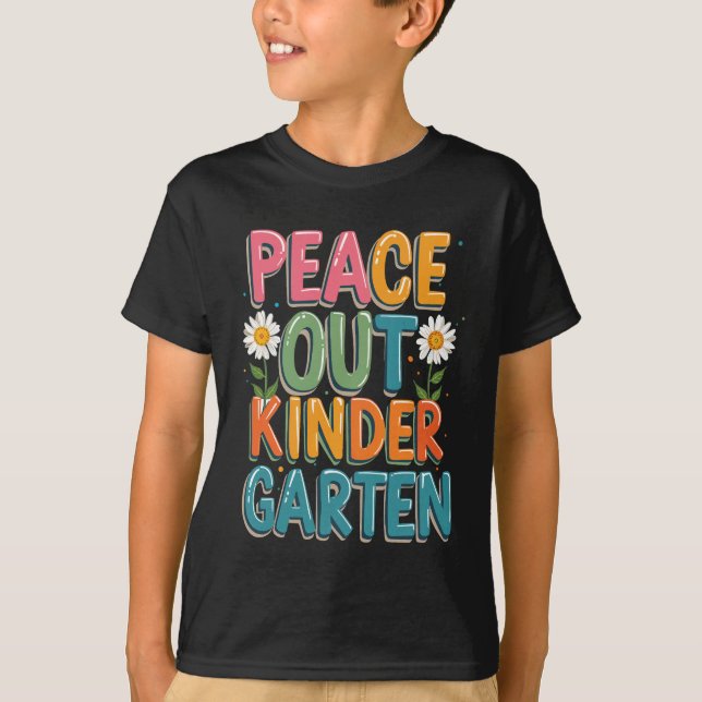 Peace Out Kindergarten T-Shirt (Vorderseite)
