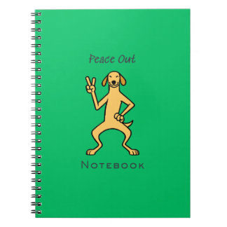 Peace Out Notebook Notizblock