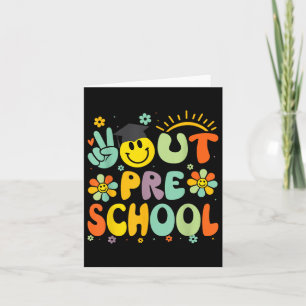 Peace Out Preschool CL of 2025 Goodbye Abschluss Karte