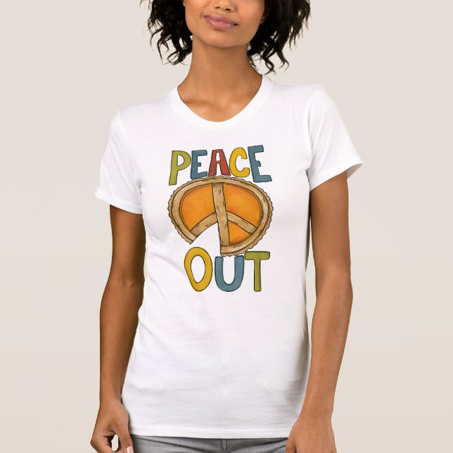 Peace Out Pumpkin Pie T-Shirt (Vorderseite)