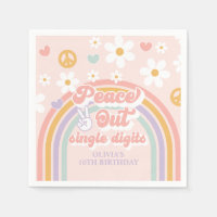 Peace Out Single Digits 10. Geburtstag