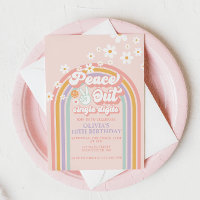 Peace out Single Digits Regenbogen 10. Geburtstag