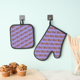 Peace Oven Mitt & Pot Holder Set